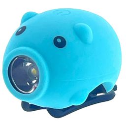 Pexkids LED-lamp varken met toeter USB-oplaadbaar - blauw (8716812607925)