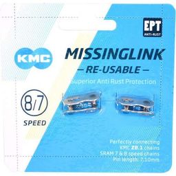 Kmc sluitschakel missinglink 7/8r ept silver 7,1mm (4715575894775)
