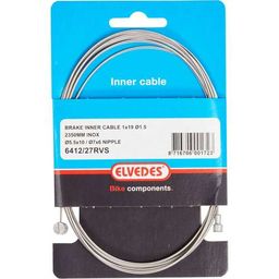 Elvedes A.rembinnenkabel uni. 2-nipp. 2.35-mtr. 6412/27rvs (8716706001723)
