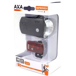Axa greenline set voor+achter 35 lux - 1 led oplaa (8713249252179)