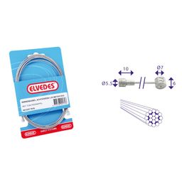 Elvedes Achterrembinnenkabel 2 nippels universeel 6412/27 (8716706001679)
