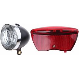 Ikzi-light retro batt. koplamp led zwart m/3-led a (8718836202643)