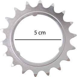 Sturmey archer SA tandwiel 18t plat 3/32 C50 (4710944248814)