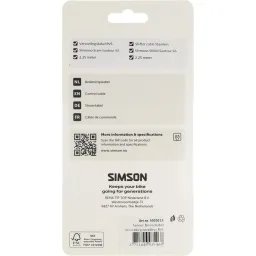 Simson schakel binnenkabel rvs 2.25m (8711646935466)