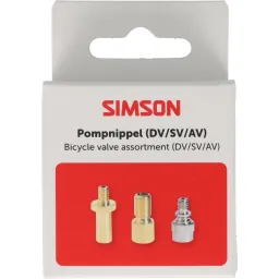 Simson pompnippel assortiment 3-delig (8711646934902)