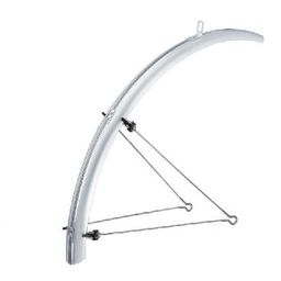 Merkloos Voorspatbord 28" kunststof 45 mm - zilver / (8716637018180)