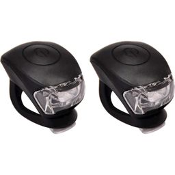 Siliconen LED fietslampjes Urban Proof - zwart (8714044400536)
