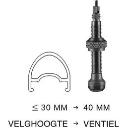 Schwalbe Ventiel sc tubeless 40mm sv zw set a 2 (4026495876254)