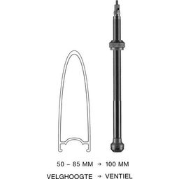 Schwalbe Ventiel sc tubeless 100mm sv zw set a 2 (4026495876292)