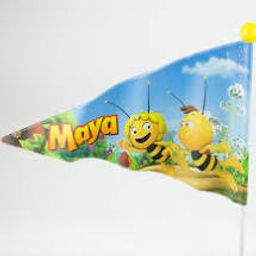 Maya Fietsvlag wit/geel (8712864734442)