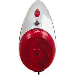 Spanninga Achterlicht Retro nr.9 XDS dynamo - chroom/zwart (8715117020392)