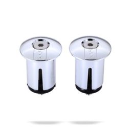 Bbb BHT-96 Stuurdoppen ScrewOn 2 Stuks Chroom (8716683066678)