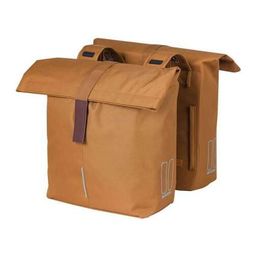 Basil City dubbele fietstas UBS 28-32L camel bruin 18073 (8715019180736)
