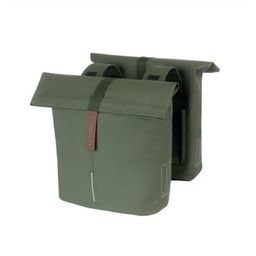Basil Tas bas dubbel city ub moss green 28-32l (8715019183751)
