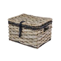 Basil Mand bas rotan dijon l v m/deksel gry/zw (8715019130847)