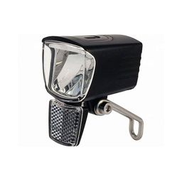 UNION LED koplamp Extreme 80lux naafdynomo, met Duits keurmerk, zwart, UN-4205, met schakelaar (8590966520053)