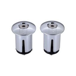 Bbb BHT-96 Stuurdoppen ScrewOn 2 Stuks Chroom (8716683066678)