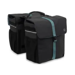 Unknown Gazelle double pannier mik black/green (8714827986288)