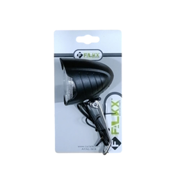 FALKX Dark Moon Koplamp met RVS beugel Naafdynamo (8718347831295)