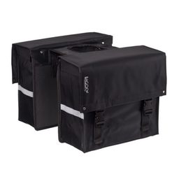 Bagoo dubbele fietstas Bisonyl zwart inhoud 34L (8718347838652)