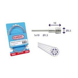 Elvedes Kabel rem/koppeling binnen 49 draads 2mtr 6411/49 (8716706009705)