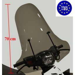 Piaggio Windscherm zip hoog smoke incl bev. (8718336042732)