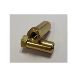 Bofix Lange moer m6x25 messing (8717289103491)