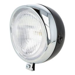 Koplamp Retro rond univ 130mm zwart/chr (8715705055119)