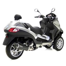 Uitlaat leovince Piaggio mp3 400 / 500 slip on black (8051122153428)