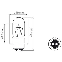 Bosma Lamp 12v-35/35w px15d y o.m. (8713749010552)
