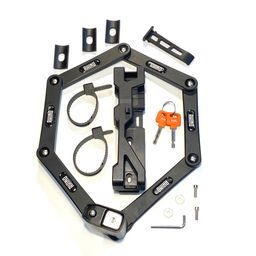 Rhino security Slot vouw 90cm/ 8mm folding-lock 7115 zwart m/houder art 4319 ** (8720849938853)