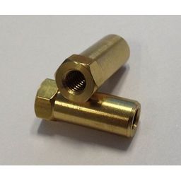 Bofix Lange moer m6x25 messing (8717289103491)