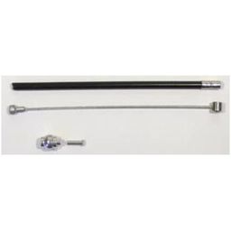 Remkabel gevoerd /cpl.Slurf sup wr 825 voor/achter rvs/zwart (8715451004829)