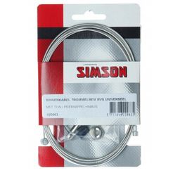 Binnenkabel Simson trommelrem uni met ton/peernippel + inbus gegalvaniseed (8711646209635)