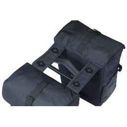 Basil tas dubbel movemik 2.0 zwart (8715019184321)