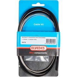 Elvedes schakelkabelkit cmpl. Nexus 4/7/8 RVS zwart (8716706001204)