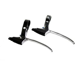 Saccon remgreep set L218 rollerbrake zwart/zilver (8054729092107)