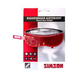 Bagagedrager LED achterlicht Simson taillight "regular", inclusief batterij (8711646207587)