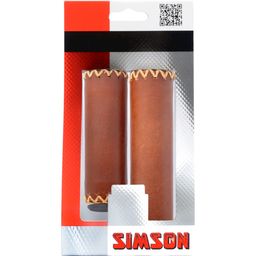 Simson handv leer kort/lang bruin (8711646204487)