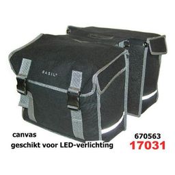 Basil dubb tas Kavan zwart 45L (8715019170317)