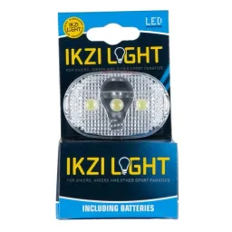 IKZI Light koplamp ovaal 3 led batterij stuurbocht (8717729480144)