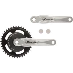 Miranda crankset alfa 1 3/32" + disc 33t zilver (5603895105819)