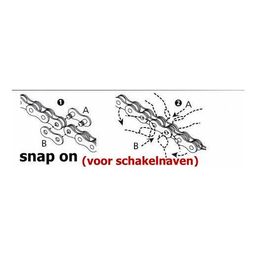 Kmc Verschlussglied snap-on 1/2 x 3/32 2 stueck (4715575080017)