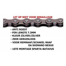 Ketting 1v 3/32 Kmc z1xrb smal 112 (4715575280110)