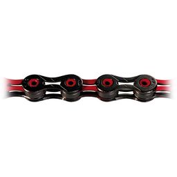 Ketting Kmc 11/128 x10 color zwart rood superlight (4715575469324)