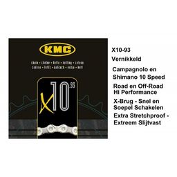 Ketting 10v 11/128 Kmc x10-93 114 zi/gr (4715575498010)