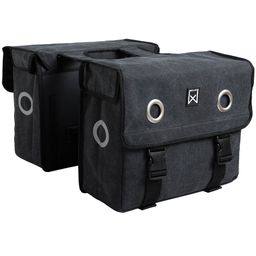 Willex Dubbele Canvas Tas Zwart (5425023133965)