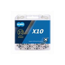 KMC ketting X10 silver/black 122s (4715575883960)