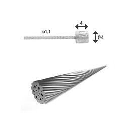 Xlc Binnenkabel versnelling 4m. RVS (4055149337612)