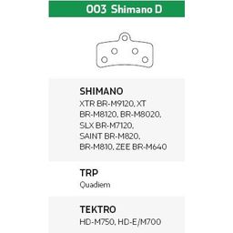 Sinter Remblok Shimano D 003/TRP Green S2032 (3838835446468)